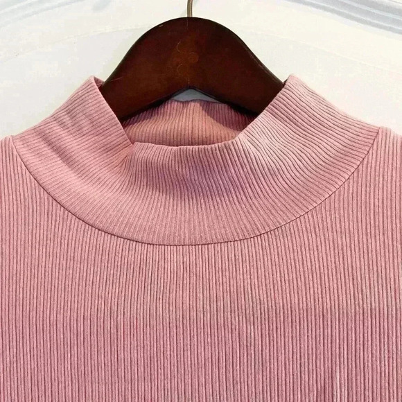 J. Crew ribbed mockneck shirt (SZ L) - Picture 3 of 7